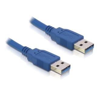 Kabel USB-A M/M 3.0 1m niebieski