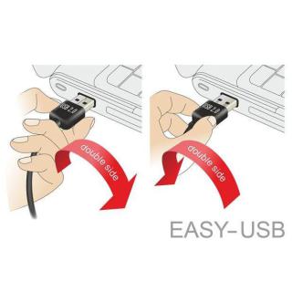 Kabel USB-A(M) kątowy lewo/prawo-USB-B(M) 2.0 1m