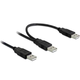 Kabel USB-A(M)+POWER USB-A(M)-USB-A