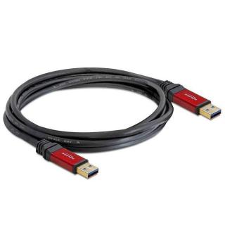 Kabel USB-A M/M 3.0 2m czarny premium