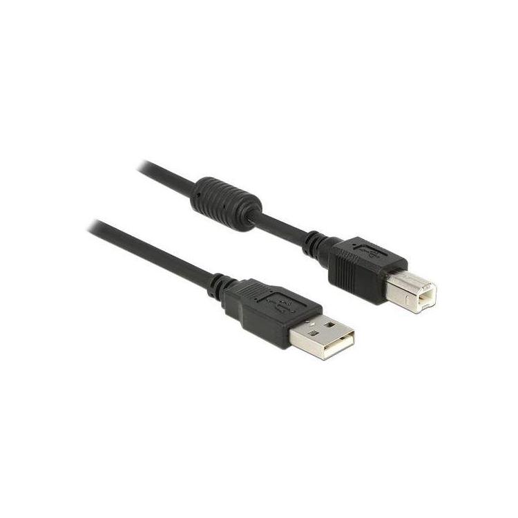 Kabel USB-A(M)-USB-B(M) 2.0 1m czarny