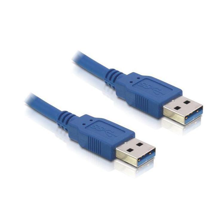 Kabel USB-A M/M 3. 0 0.5M niebieski