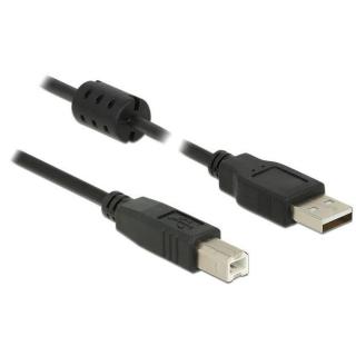 Kabel USB-A(M)-US B-B(M) 2.0 2M czarny