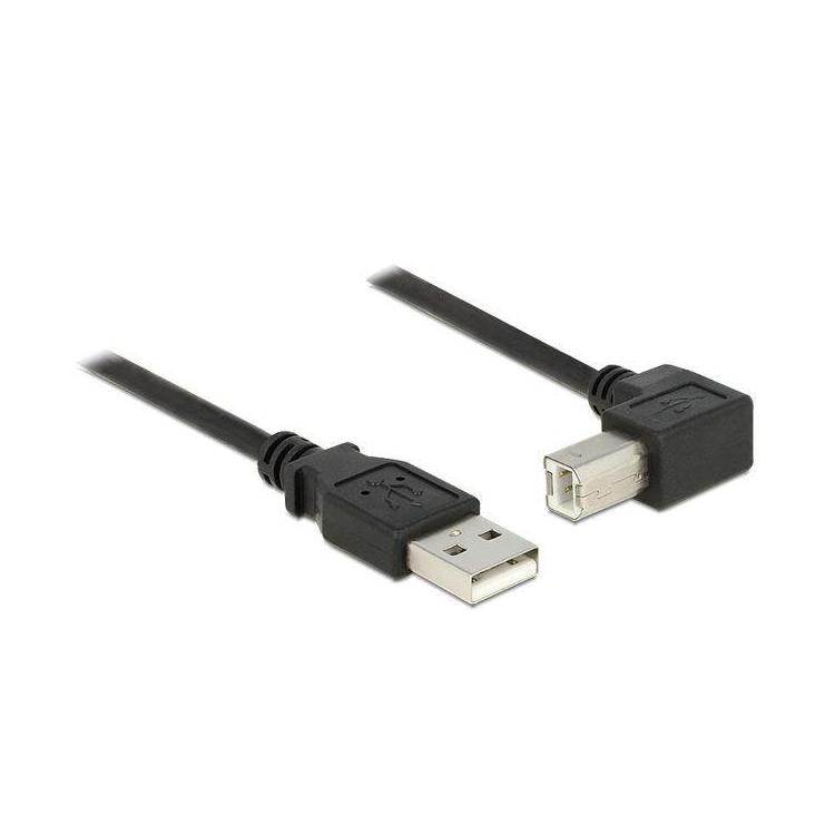 Kabel USB-A(M)-US B-B(M) 2.0 50cm czarny