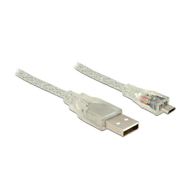 Kabel USB MICRO(M) -USB-A(M) 2.0 0.5m