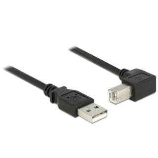 Kabel USB-A(M)-USB-B(M) 2.0 1.5m kątowy