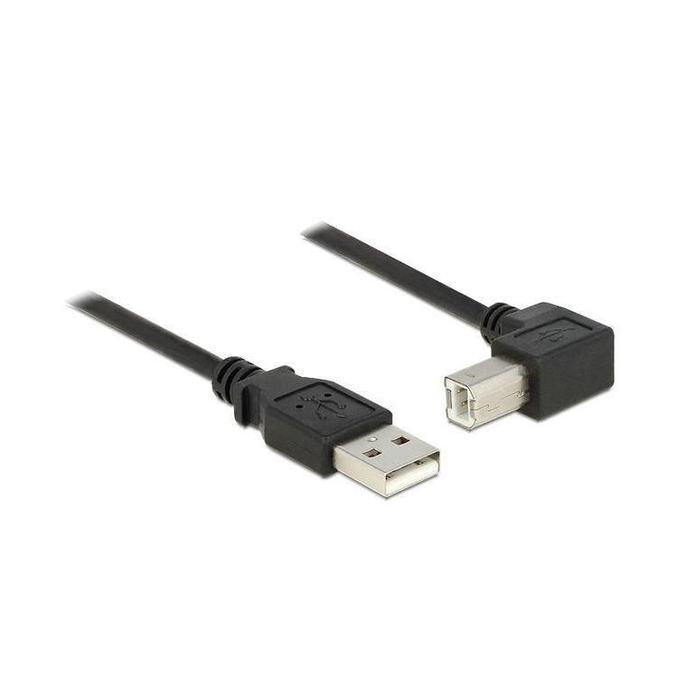 Kabel USB-A(M)-USB-B(M) 2.0 1.5m kątowy