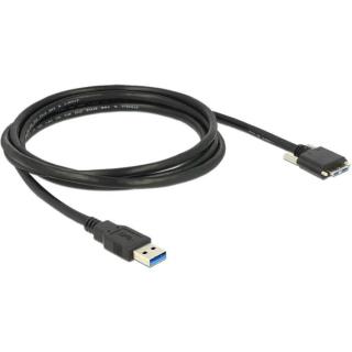 Kabel USB MICRO(M) ze śrubami-USB-A