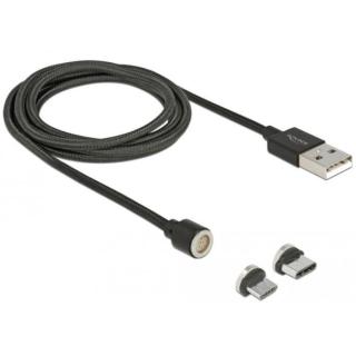 Kabel USB MICRO+USB-C magnetyczny combo 2.0 1.1m