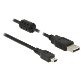 Kabel USB MINI(M)- USB-A(M) 2.0 1m czarny