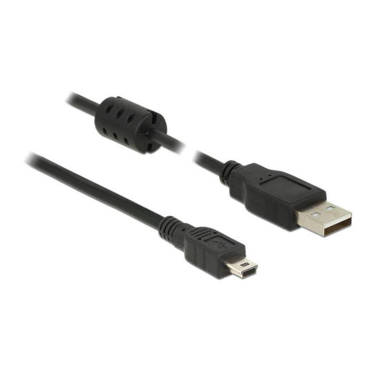 Kabel USB MINI(M)- USB-A(M) 2.0 1m czarny