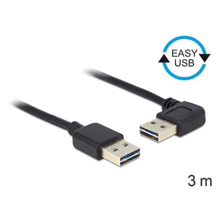 Kabel USB-A M/M 2.0 3M EASY-USB