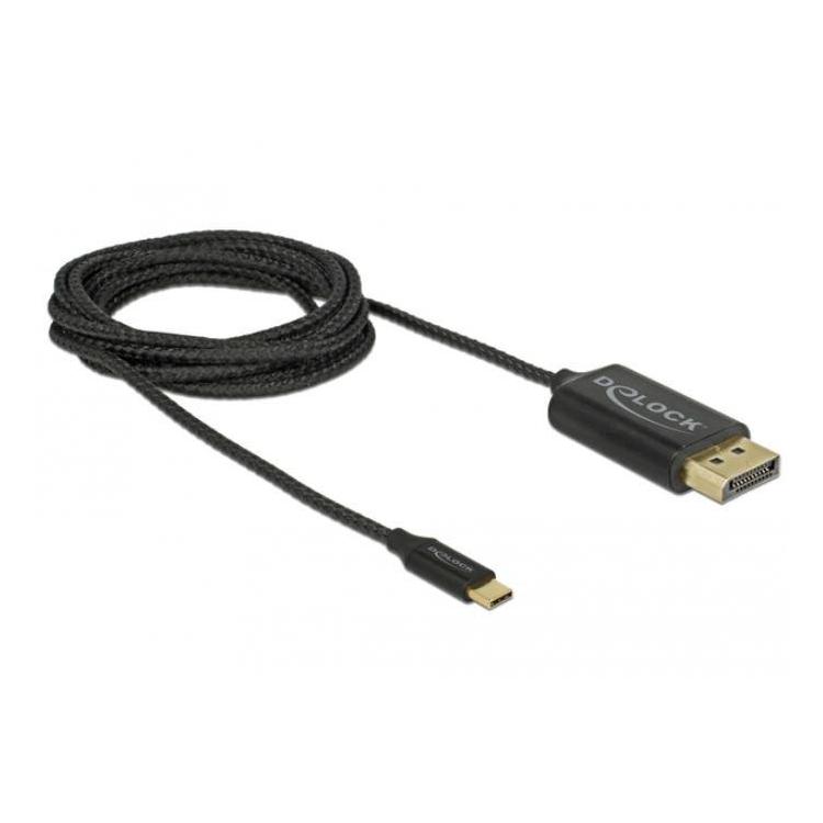 Kabel USB-C(M)-DISPLAYPORT(M) 2m 4K