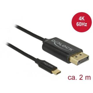 Kabel USB-C(M)-DISPLAYPORT(M) 2m 4K