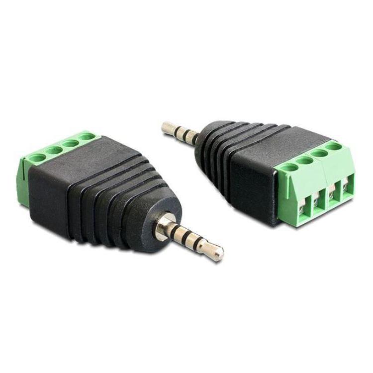 Adapter TERMINAL BLOCK 4PIN-JACK 2.5MM(M)