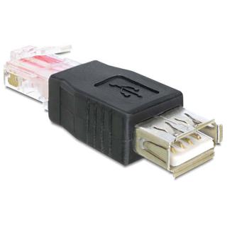 Adapter USB-AF 2 .0-RJ45(M CZARNY)