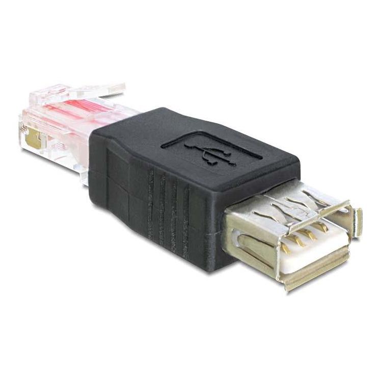 Adapter USB-AF 2 .0-RJ45(M CZARNY)