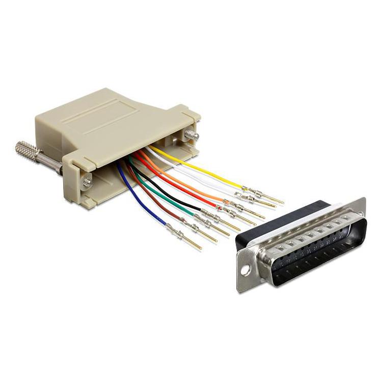 Adapter LPT 25PIN DB25(M-RJ45(F)