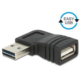 Adapter USB-A M 2.0 - USB-A kątowy