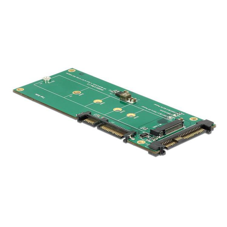 Adapter U.2 SFF-8639 NVMe / SATA 22-pinowy 1 x M.2 z wpustem M