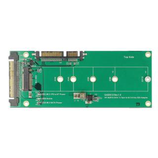 Adapter U.2 SFF-8639 NVMe / SATA 22-pinowy 1 x M.2 z wpustem M