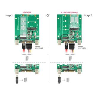 Adapter USB-B 3.1 SATA-M.2 KEY B+M/ MSATA