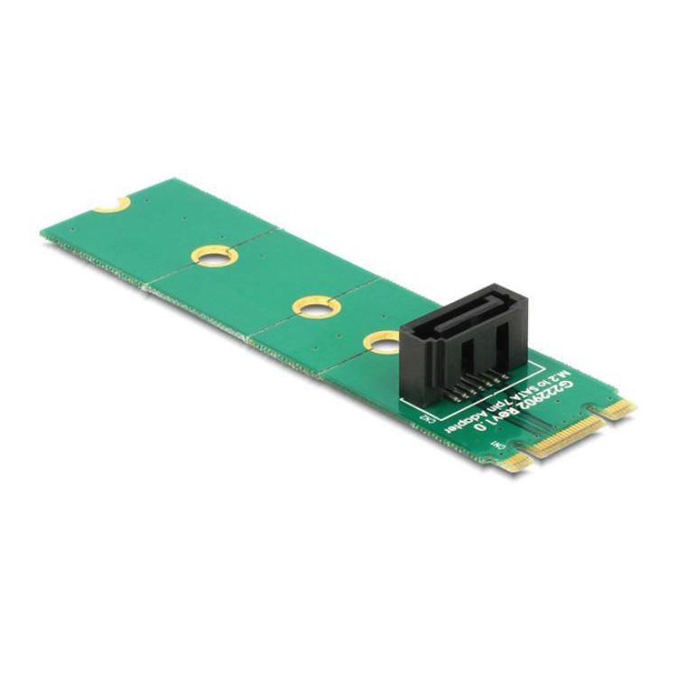 Adapter M.2 NGFF KEY B+M 59PIN (M)- SATA 7PIN(F)