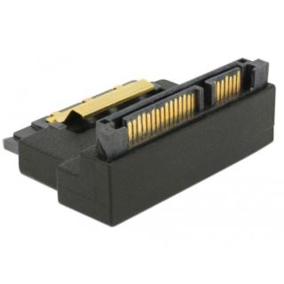 Adapter SATA 22 PIN M/F Kątowy 90"