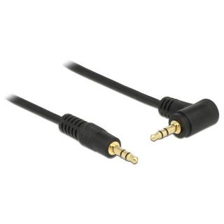 Kabel audio minijack 3.5mm M/M 3pin Kątowy 90 stopni