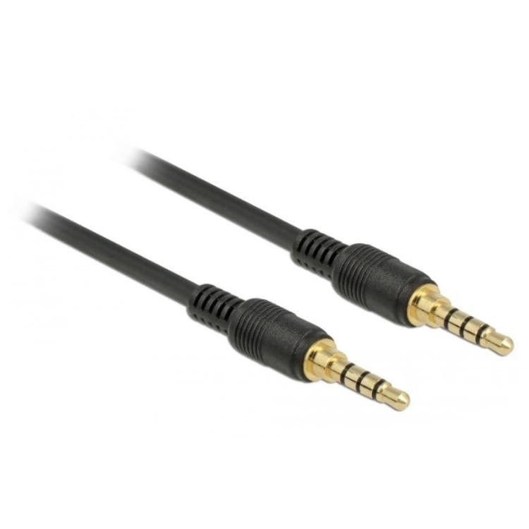 Kabel audio minijack 3.5mm M/M 4 Pin