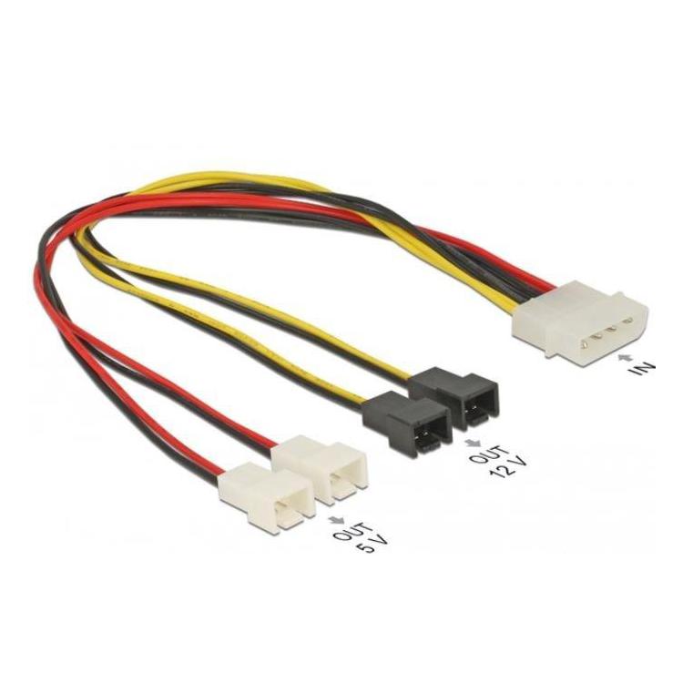 Kabel rozdzielacz zasilania MOLEX(M) 4x 2PIN