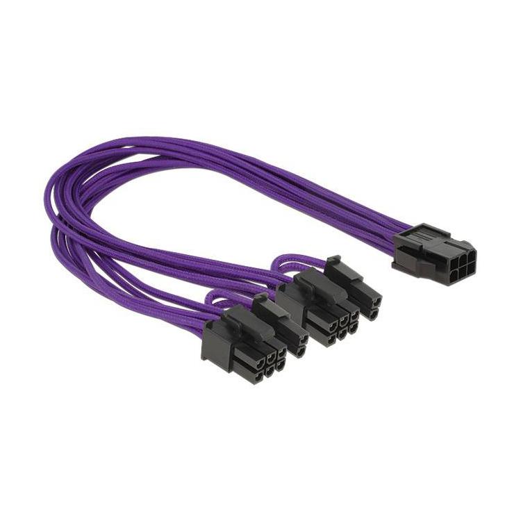 Kabel rozdzielacz zasilania PCI Express 6 PIN(F) - 2xPCI Expres 8 PIN 30 cm