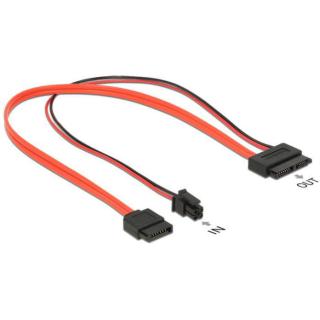 Kabel SATA SLIM(F) SATA(F) + MICRO FIT(M) 4 PIN