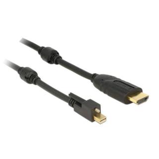 Kabel Displayport MINI(M) V1.2 ze śrubą- HDMI(M)