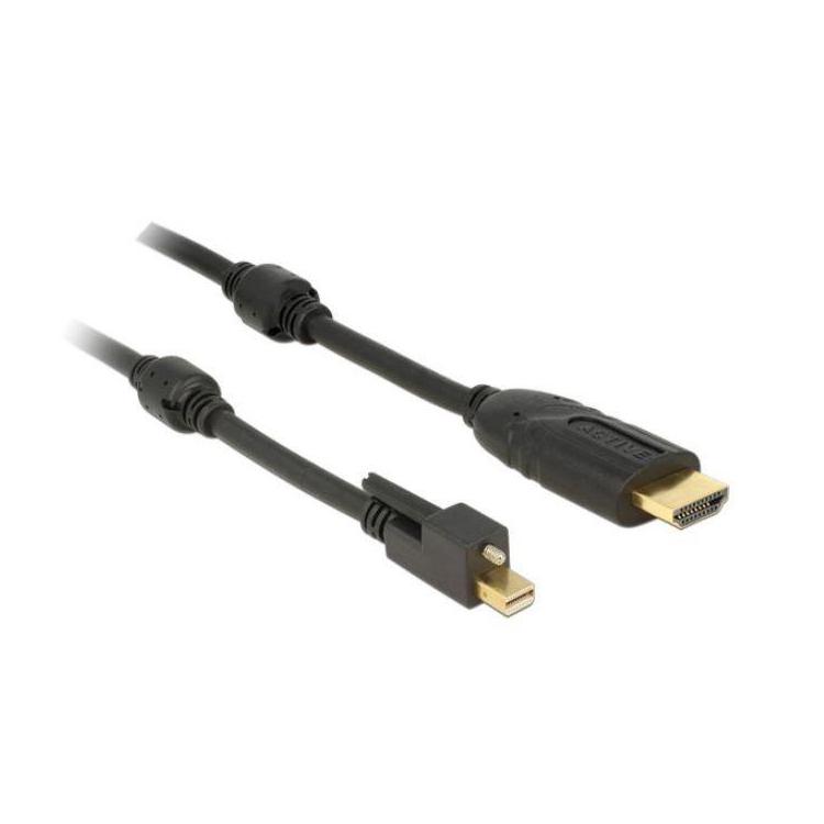 Kabel Displayport MINI(M) V1.2 ze śrubą- HDMI(M)