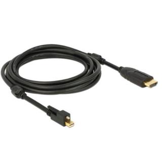 Kabel Displayport MINI(M) V1.2 ze śrubą- HDMI(M)