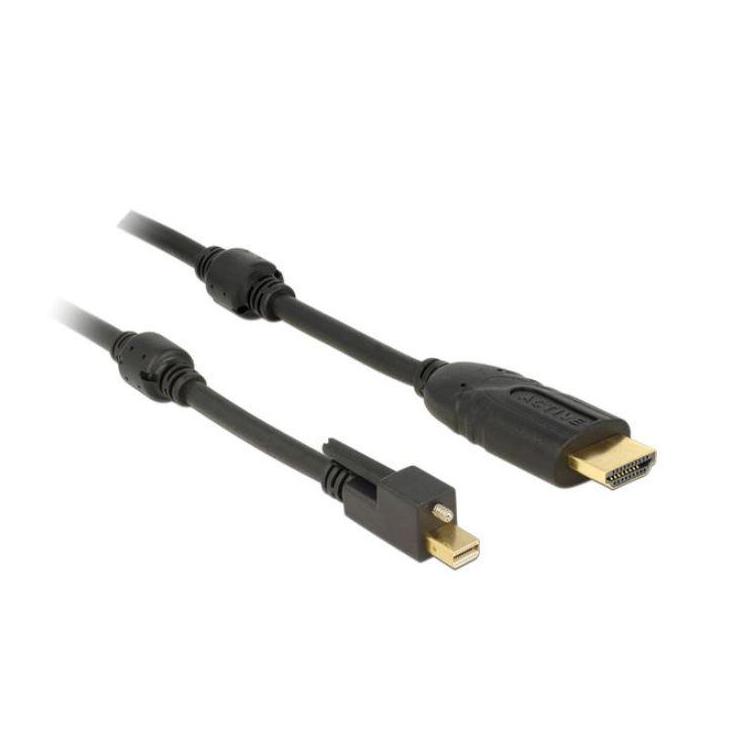 Kabel Displayport MINI(M) V1.2 ze śrubą- HDMI(M)