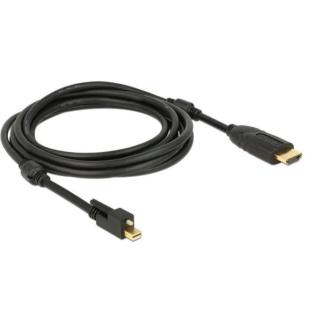 Kabel Displayport MINI(M) V1.2 ze śrubą- HDMI(M)