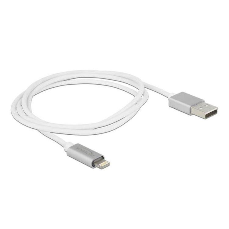 Kabel LIGHTNING(M) USB-A(M) 1m biały