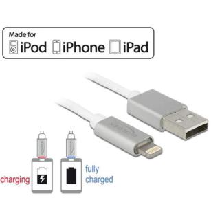 Kabel LIGHTNING(M) USB-A(M) 1m biały