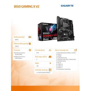 Płyta główna B550 GAMING X V2 AM4 4DDR4 HDMI/DVI M.2 ATX