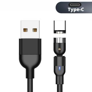 Magnetyczny kabel USB C 3w1 1m kątowy MCE474