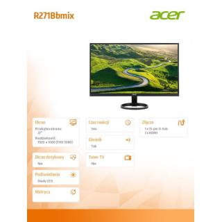 Monitor 27 cali R271Bbmix IPS LED 1ms(VRB) 100M:1