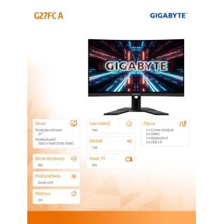 Monitor 27 cali G27FC A 1ms/12MLN:1/FULLHD/HDMI