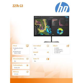 Monitor Z27k G3 4K Display USB-C 1B9T0AA