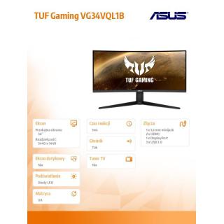 Monitor 34 cale VG34VQL1B UWQHD 21:9 1500R 165Hz 1MS HDMIx2 DPx2 USB3.1x4 Głośnik PBP PIP