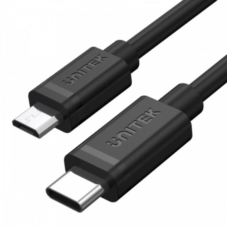 Kabel USB TYP-C DO microUSB 2.0 1m Y-C473BK