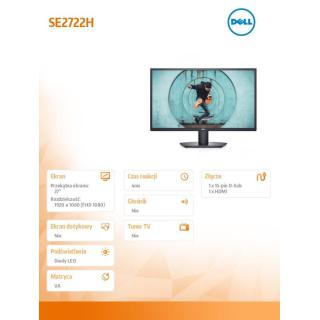 Monitor SE2722H 27 cali LED VA 1920x1080/HDMI/VGA/3Y