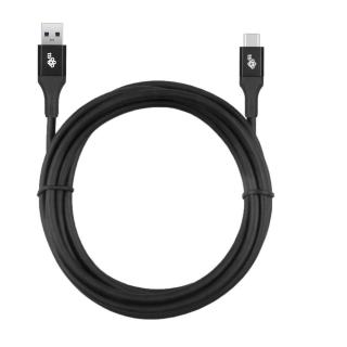 Kabel USB 3.0 - USB C 2m PREMIUM 3A czarny TPE