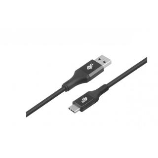 Kabel USB 3.0 - USB C 2m PREMIUM 3A czarny TPE